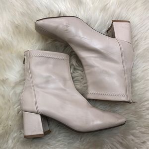 SOLD! Powder Pink Ankle Go-Go Boots